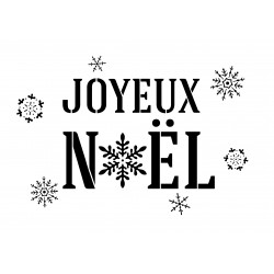 Pochoir Joyeux Noël