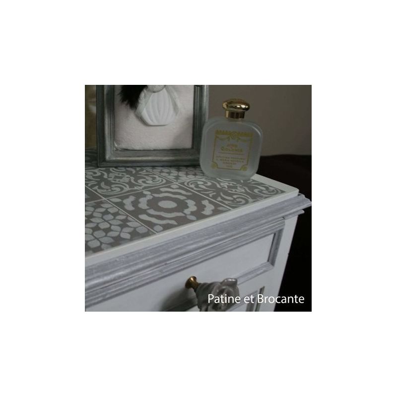 Pochoir Carreaux de Ciment x4