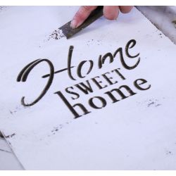 Pochoir Home Sweet Home