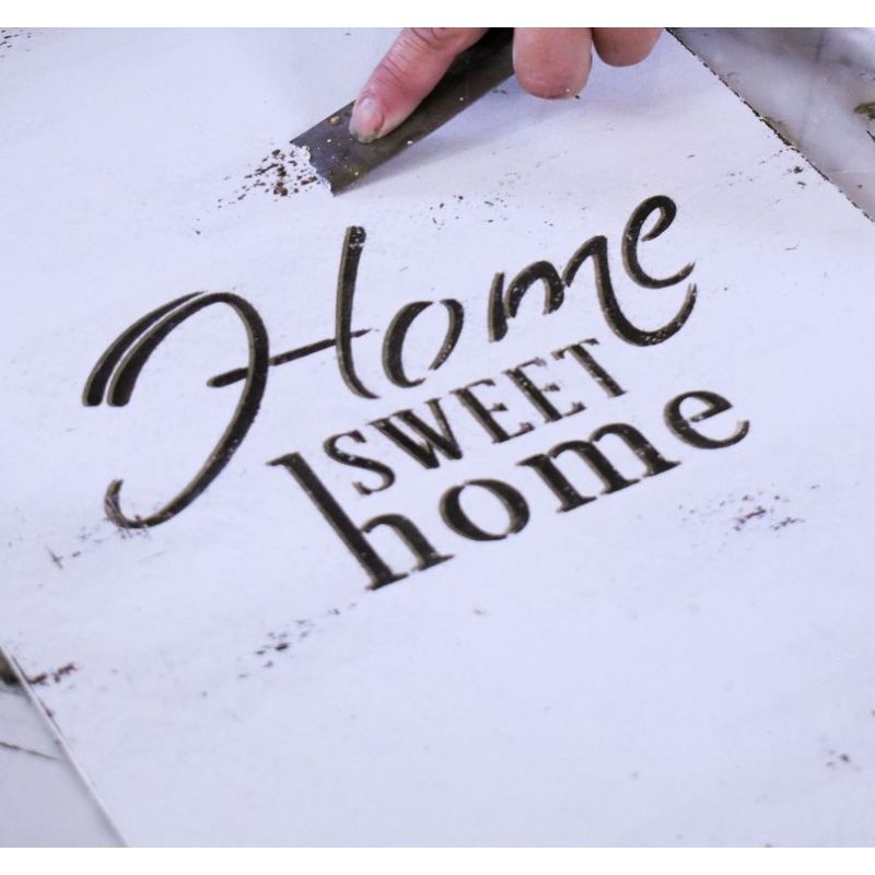 Pochoir Home Sweet Home