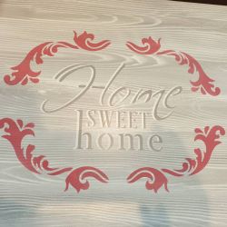 Pochoir Home Sweet Home