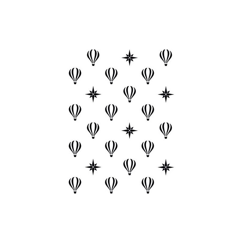 Pochoir Montgolfières Pochoir Montgolfières