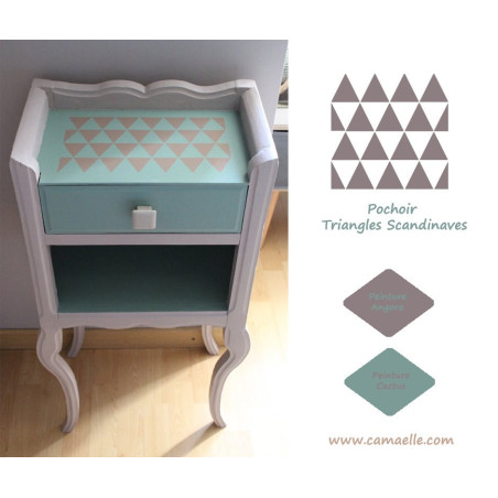 Made in Maud - Pochoir camaelle triangles scandinaves