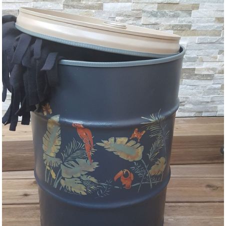 Flo-deco-Color'PleinAir - Gris profond, Beige très chic, Papyrus, Pochoir Toucan