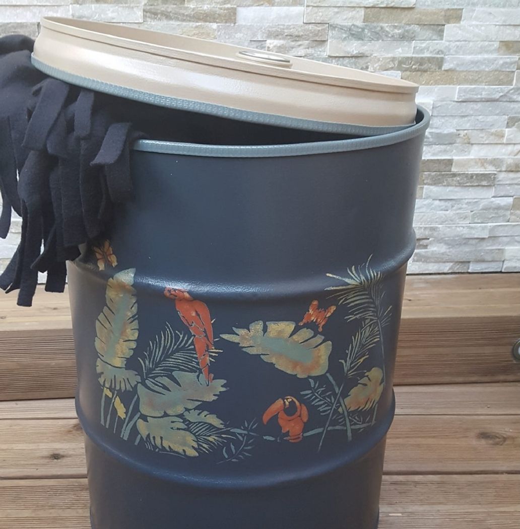 Flo-deco-Color'PleinAir - Gris profond, Beige très chic, Papyrus, Pochoir Toucan