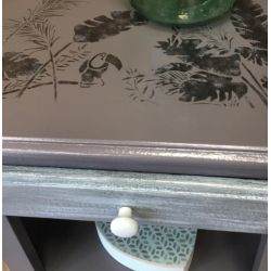 Samedi le relooking pochoir toucan