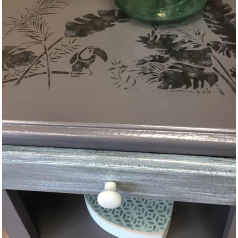 Samedi le relooking pochoir toucan