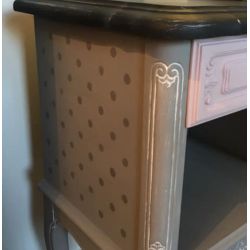 Samedi le relooking Pochoir Pois