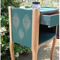 Le grenier des anges Pochoir Oeil de paon