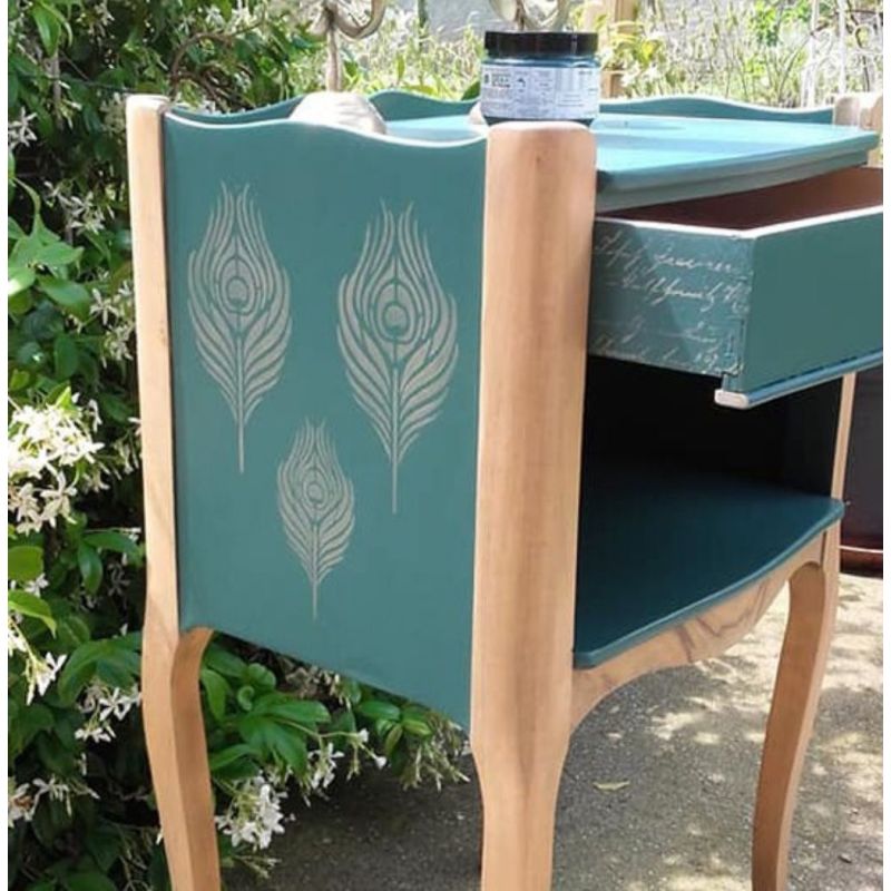 Le grenier des anges Pochoir Oeil de paon