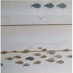 L'Atelier Gris Céleste pochoir Migrations