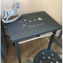 Samedi le relooking Pochoir des étoiles plein les yeux