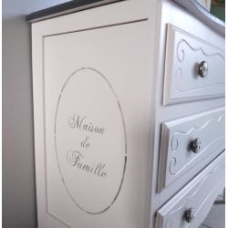 Pochoir Maison de Famille