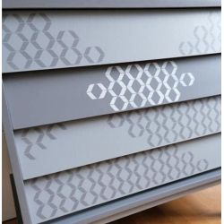 Made in maud - Pochoir Geométrie - Béton Schiste