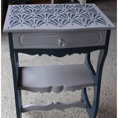 Les pinceaux de Sylvie Patine - pochoir Art Nouveau