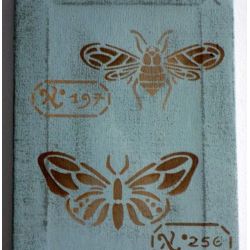 L'Atelier Gris Céleste pochoir Histoire Naturelle