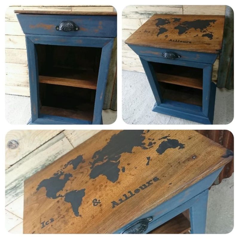 Glam'old Renov - Pochoir ici et ailleurs camaelle