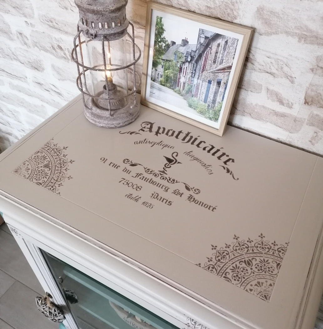 Pochoir Apothicaire