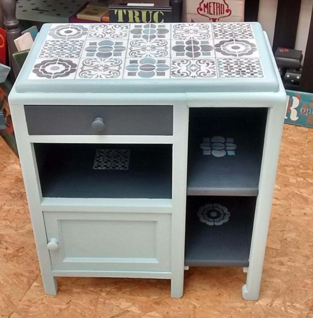 Pochoir Carreaux de Ciment x4