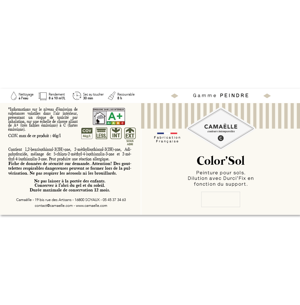 Feuille de Vigne Peinture Color'Sol