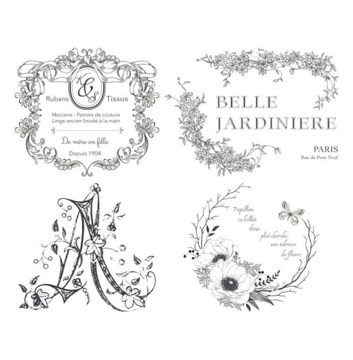 Transfert Ã  sec - Parures de Bougies x 4