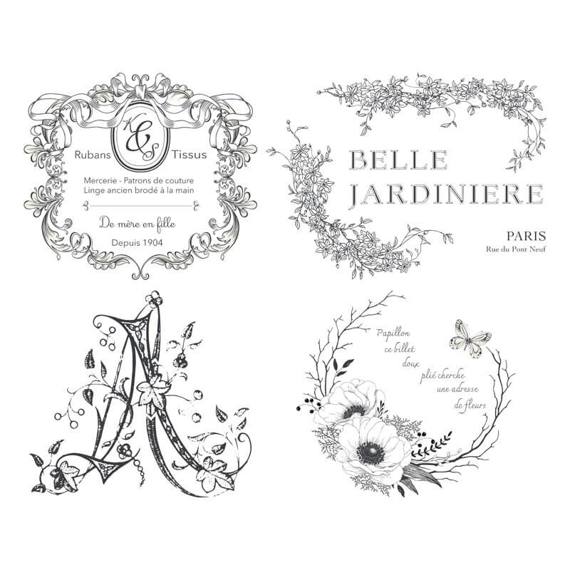 Transfert Ã  sec - Parures de Bougies x 4