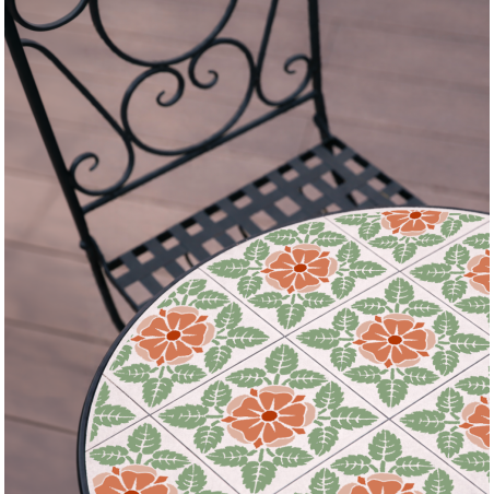 Pochoir Carreaux Fleurs de Ciment GM x2