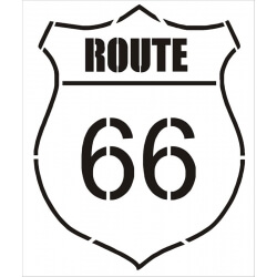 Pochoir Route 66