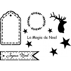 Pochoir Magie de Noël