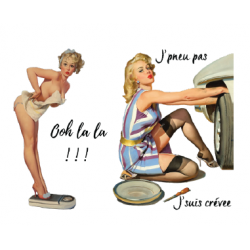 Transfert à sec – Pin up