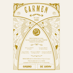 Transfert à sec - Opera Carmen
