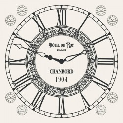 Transfert à sec - Horloge...