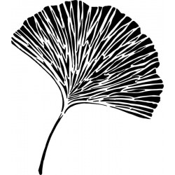 Pochoir Ginkgo