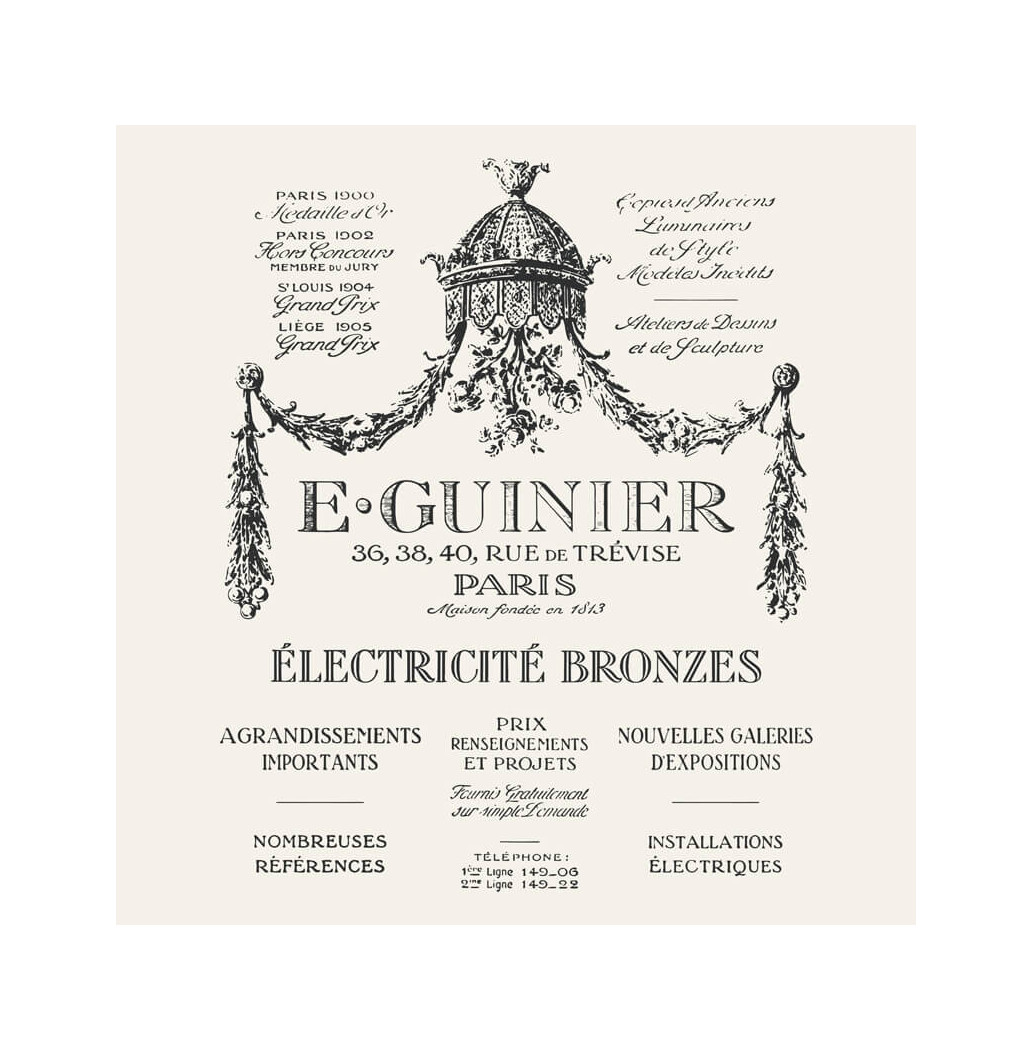 Transfert à sec - Guinier Pub Rétro