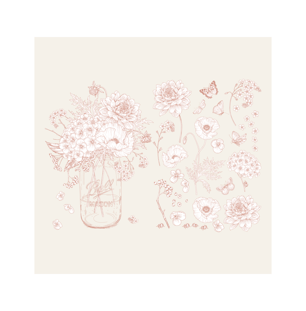Transfert Ã  sec - Mason Vieux Rose
