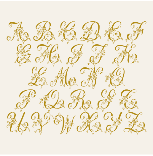 Transfert Ã  sec - Parure de Bougie Alphabet