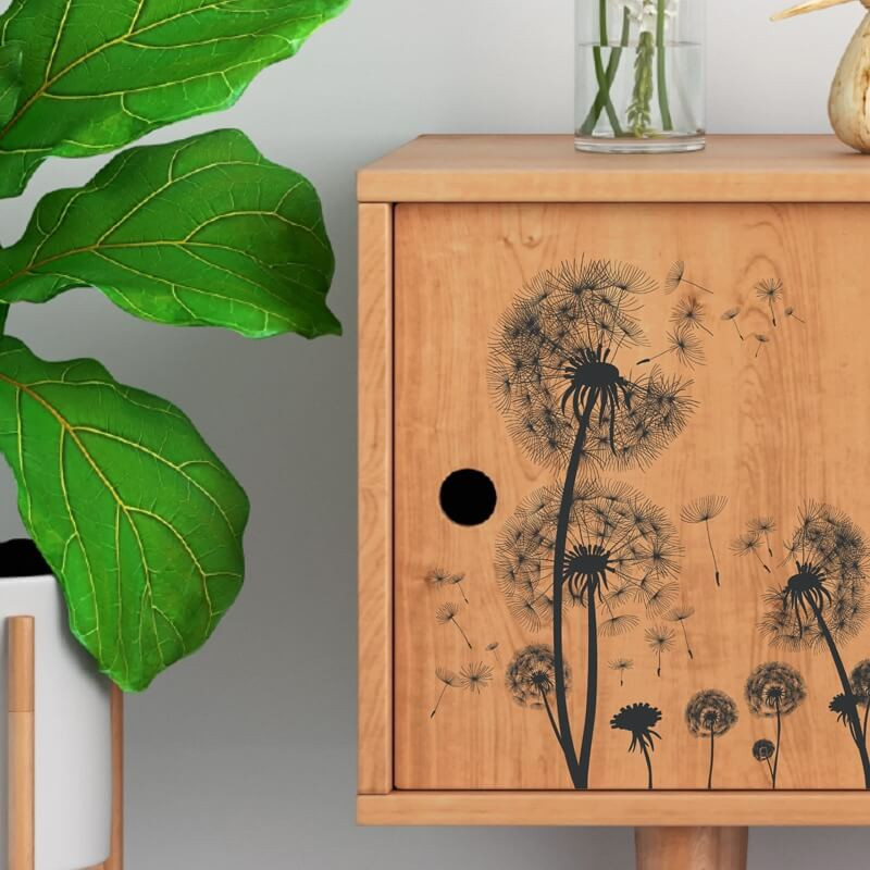 Transfert Ã  sec - Pissenlits noirs