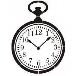 Pochoir Montre