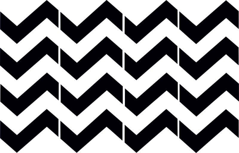 Pochoir Chevrons