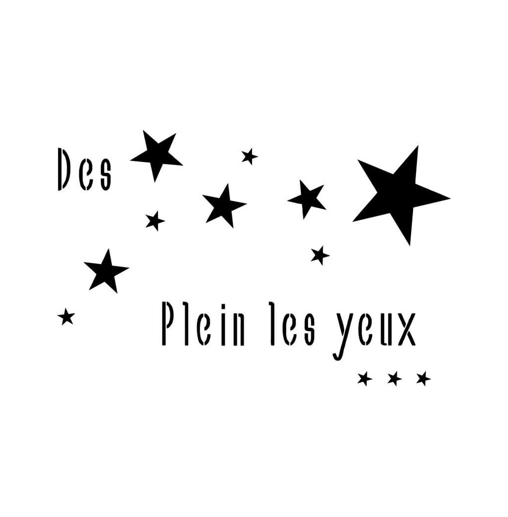 Pochoir Étoiles