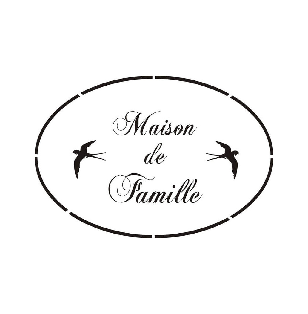 Pochoir Maison de Famille