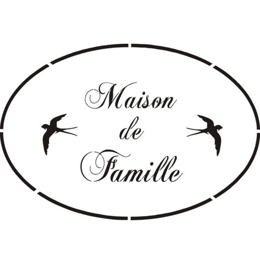 Pochoir Maison de Famille