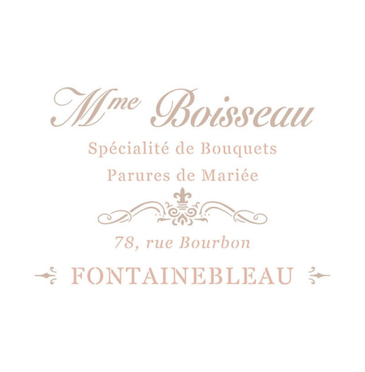 Pochoir Mme Boisseau
