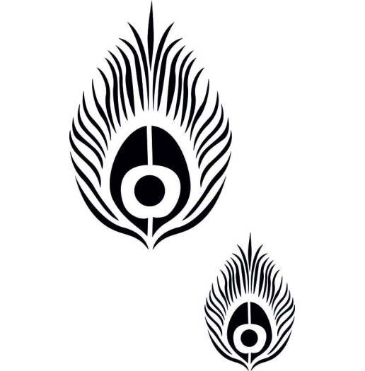 Pochoir Oeil de Paon