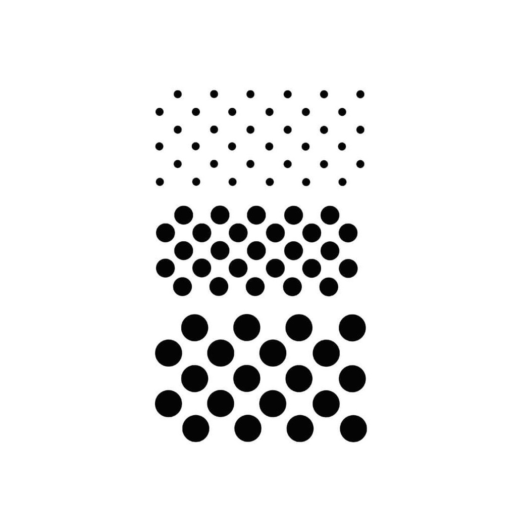 Pochoir Trio de Pois