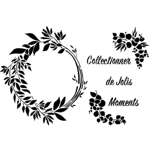 Pochoir Couronne d'Olivier
