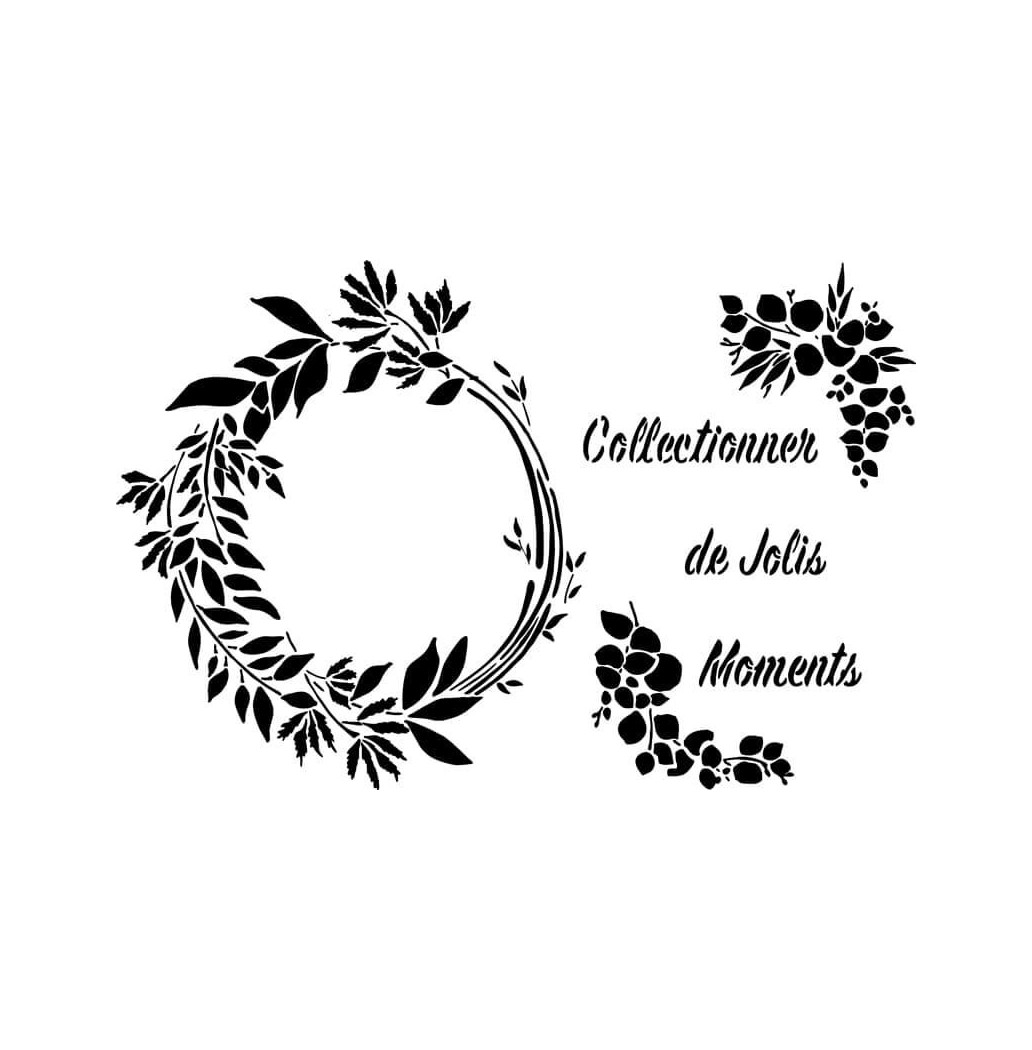 Pochoir Couronne d'Olivier