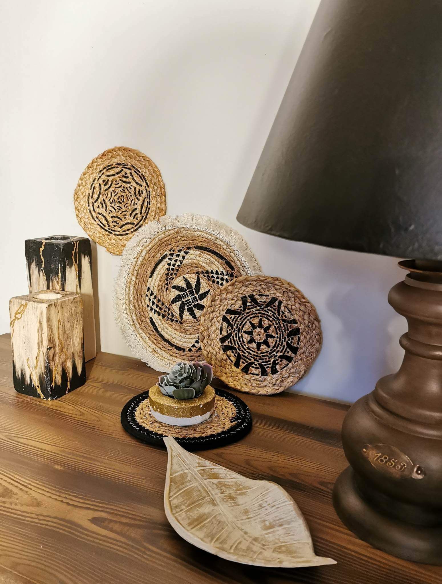 Pochoir Paniers Tressés