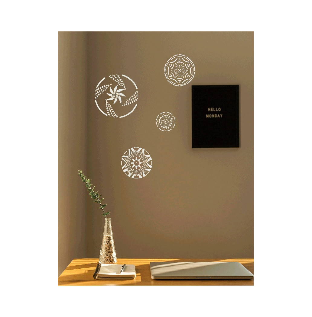 Pochoir Paniers Tressés