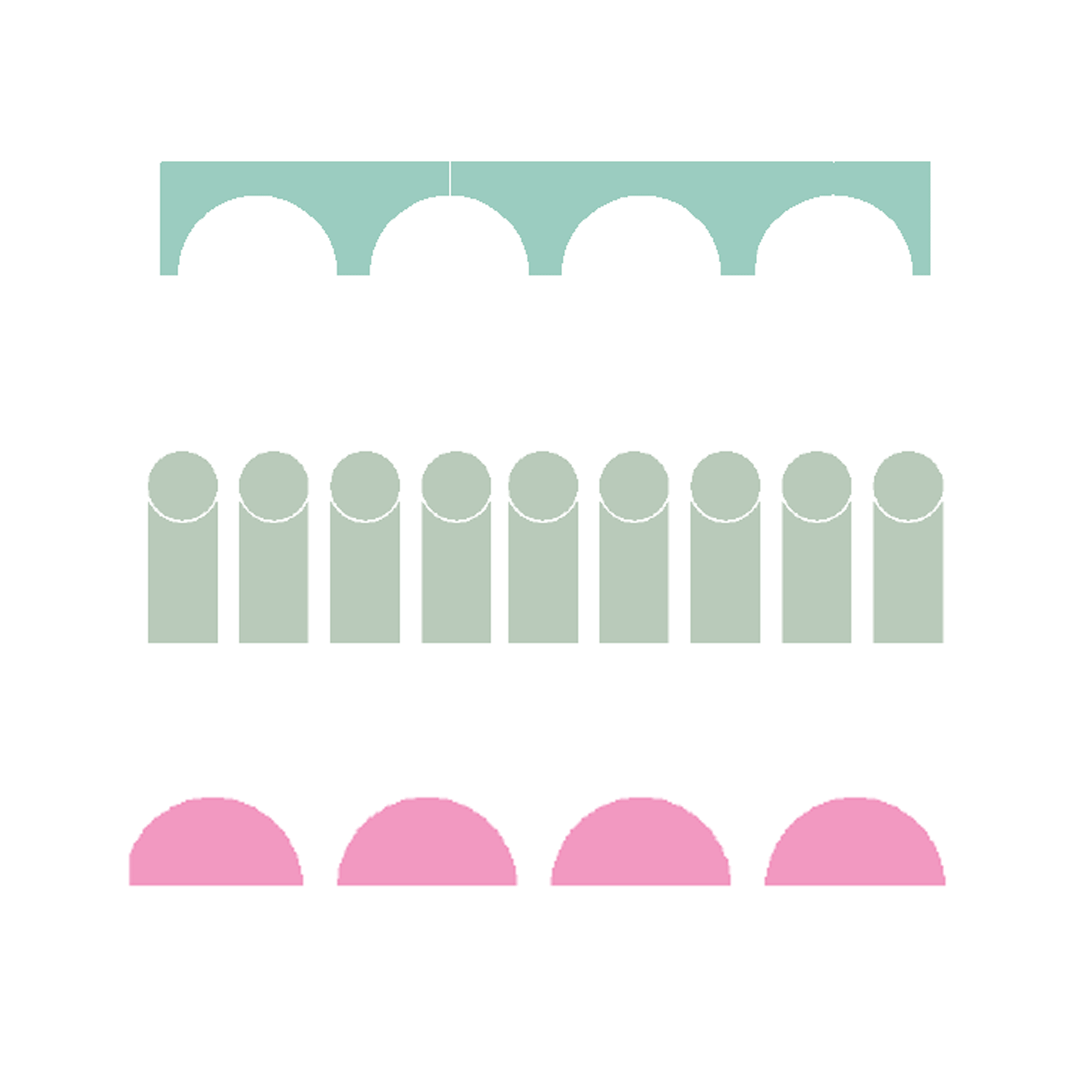 Pochoir Paris 2024 (Pack de 3 pochoirs frises )